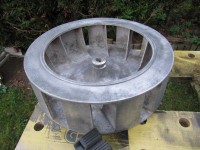 Der sandgestrahlte Rotor