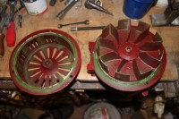 der Stator (mit vorderem Lager) ist runter