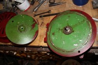 Rotorunterseite und Rotorwelle
