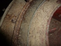 Wegen Dreck festsitzender Hochtonrotor